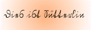 Schriftprobe Sütterlinschrift